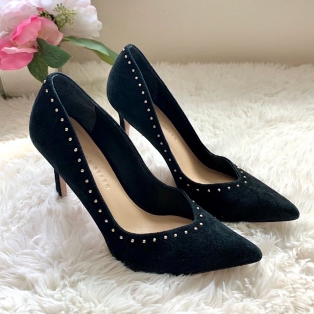 Veronica Beard Nathalie Suede Studded Pumps